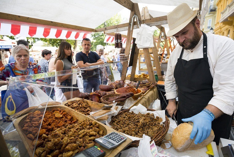 Street of Hungarian flavours in Buda Castle
