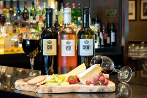 J Anderson Wine and cheese platter