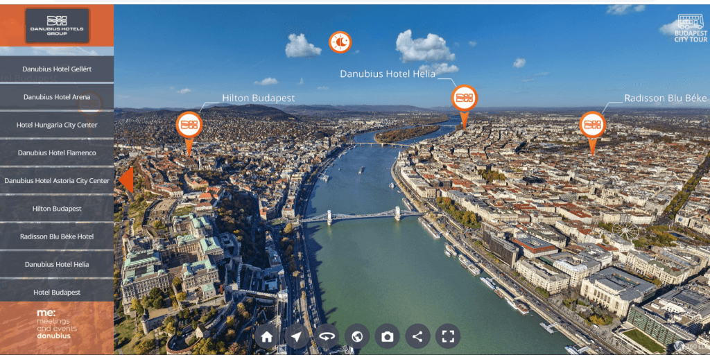 360 fokos Virtuális Budapest túra